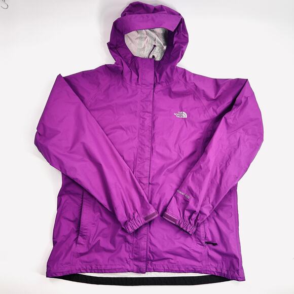 The North Face HyVent Rain Shell Jacket Women’s XL Magenta Waterproof - Picture 1 of 9